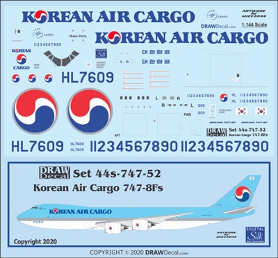 1:144 Korean Air Cargo Boeing 747-8F