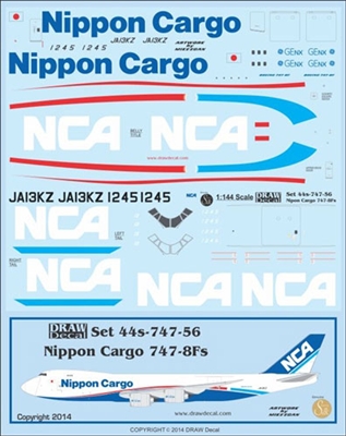 1:144 Nippon Cargo Airlines Boeing 747-8F