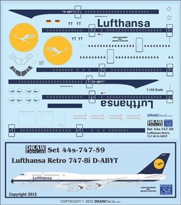 1:144 Lufthansa (retro cs) Boeing 747-8I