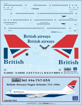 1:144 British Airways (Negus cs) Boeing 747-100