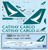 1:144 Cathay Pacific Cargo (2015 cs, Large Titles) Boeing 747-400F