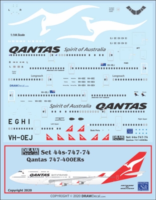 1:144 QANTAS Boeing 747-400ER
