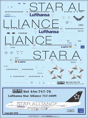 1:144 Lufthansa 'Star Alliance' Boeing 747-400M
