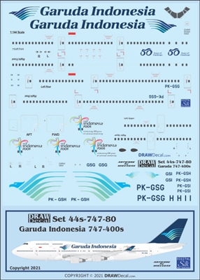 1:144 Garuda Indonesia Boeing 747-400