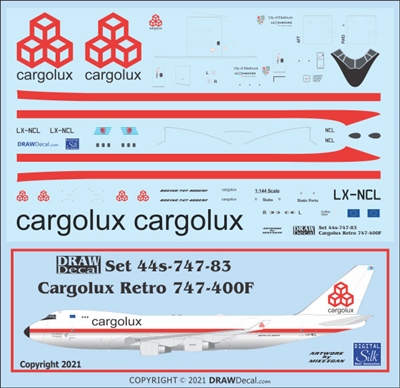 1:144 Cargolux (retro cs)  Boeing 747-400F