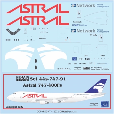 1:144 1:144 Astral Cargo Boeing 747-400F