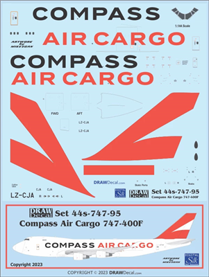 1:144 Compass Air Cargo Boeing 747-400F