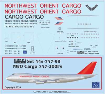 1:144 Northwest Orient Cargo Boeing 747-200F