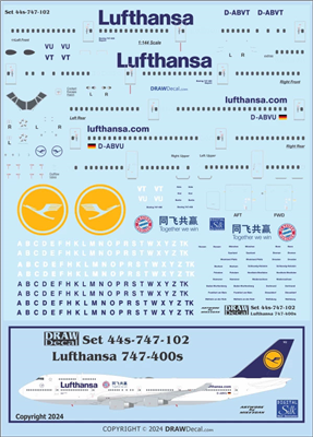 1:144 Lufthansa (1989 cs) Boeing 747-400