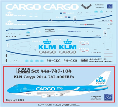 1:144 KLM Cargo (2014 cs) Boeing 747-400ERF