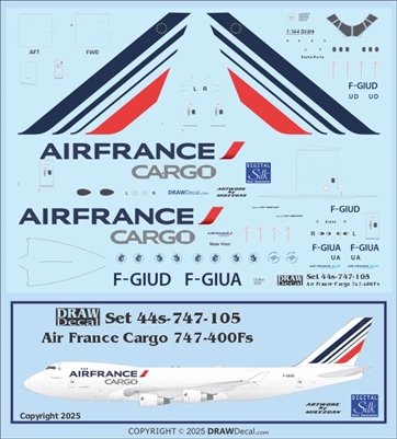 1:144 Air France Cargo Boeing 747-400F