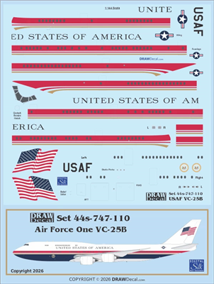 1:144 United States of America Boeing VC-25B (747-8I)