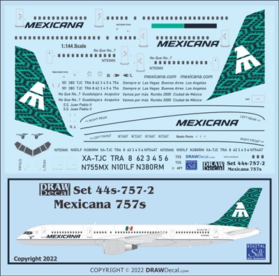 1:144 Mexicana Boeing 757-200