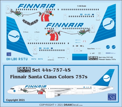 1:144 Finnair Boeing 757-200 with Santa