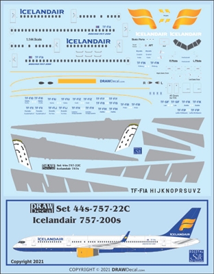 1:144 Icelandair Boeing 757-200 (with Corogard)