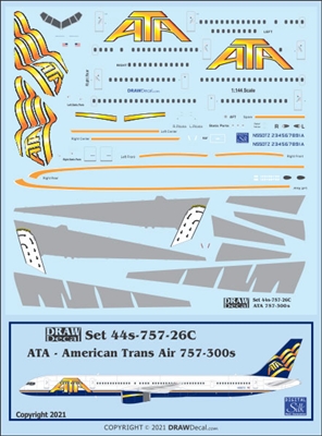 1:144 American Trans Air Boeing 757-300 (with corogard)