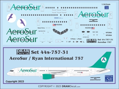 1:144 AeroSur Boeing 757-200