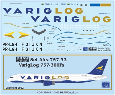 1:144 Varig LOG Boeing 757-200F