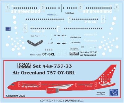 1:144 Air Greenland Boeing 757-200