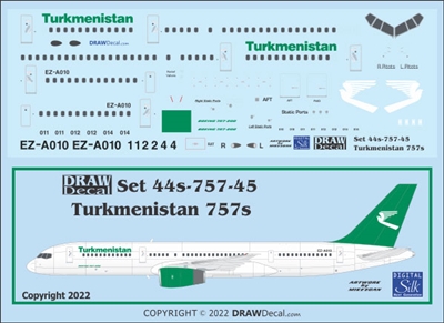 1:144 Turkmenistan Boeing 757-200