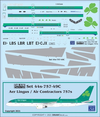 1:144 Aer Lingus Boeing 757-200(W) (with Corogard)