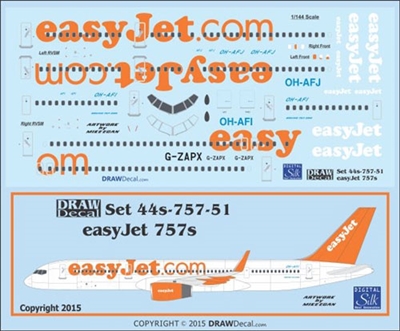 1:144 EasyJet Boeing 757-200