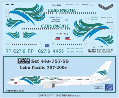 1:144 Cebu Pacific Boeing 757-200