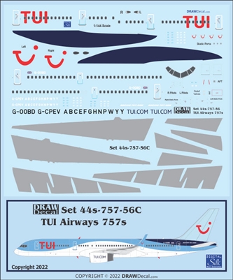 1:144 TUI Airways Boeing 757-200 (with Corogard)