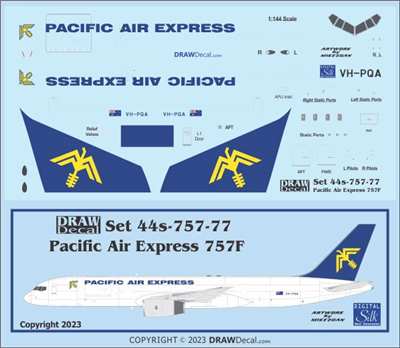 1:144 Pacific Air Express Boeing 757-200F