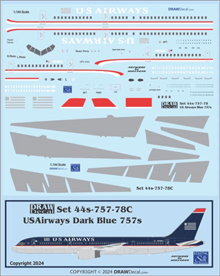 1:144 USAirways Boeing 757-200 (with Corogard)