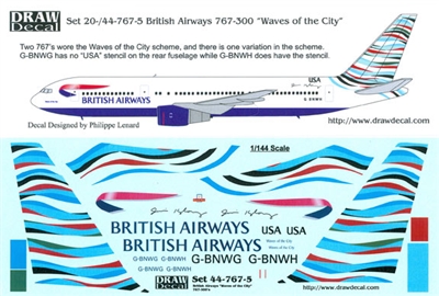 1:144 British Airways 'Waves of the City' Boeing 767-300ER
