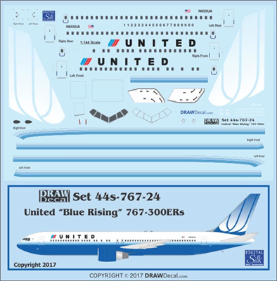 1:144 United Airlines (2005 cs) Boeing 767-300ER
