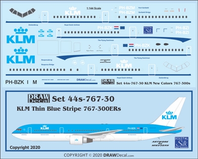 1:144 KLM (2005 cs) Boeing 767-300