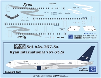 1:144 Ryan International Boeing 767-300