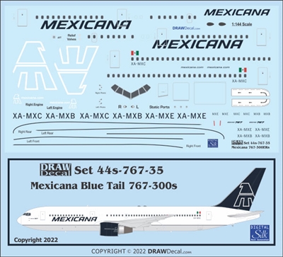 1:144 Mexicana Boeing 767-300ER