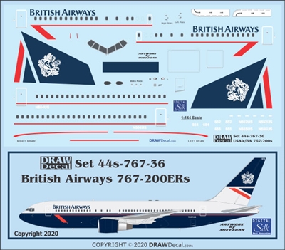 1:144 British Airways Boeing 767-200ER