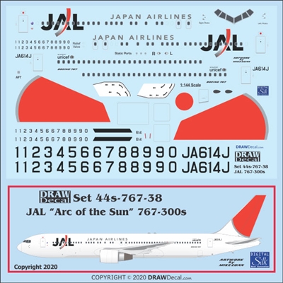 1:144 JAL Boeing 767-300