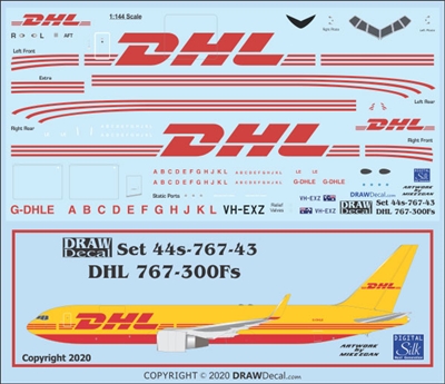 1:144 DHL Boeing 767-300ERF