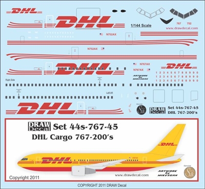 1:144 DHL Boeing 767-200F