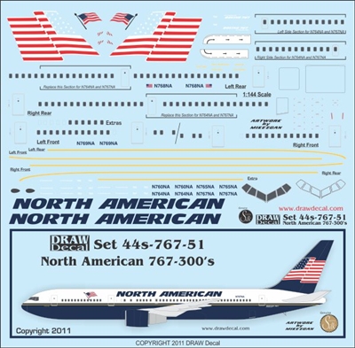1:144 North American Boeing 767-300