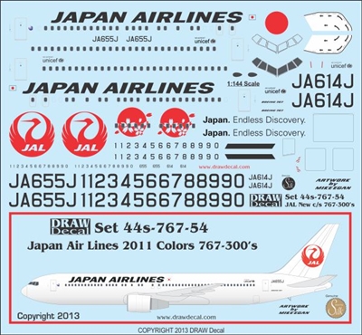 1:144 Japan Airlines Boeing 767-300ER