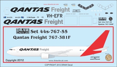 1:144 QANTAS Freight Boeing 767-300F