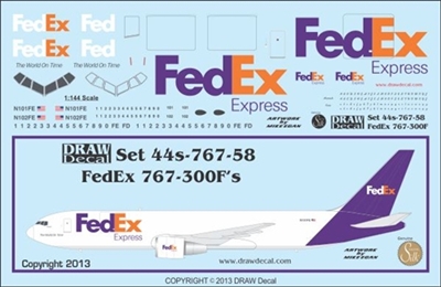 1:144 FedEx Boeing 767-300F