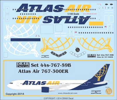 1:144 Atlas Air Boeing 767-300ER N642GT
