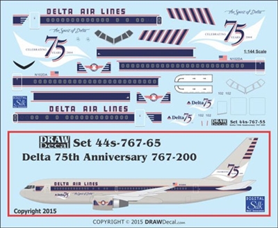 1:144 Delta '75th Anniversary' Boeing 767-200
