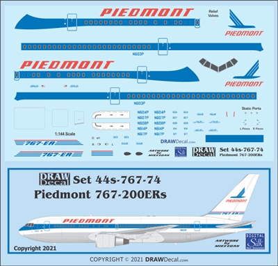 1:144 Piedmont Boeing 767-200