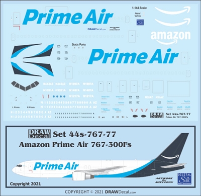 1:144 Amazon Prime Air Boeing 767-300F
