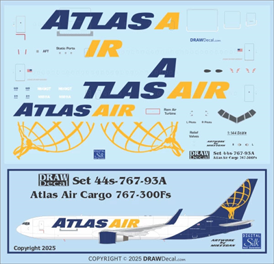 1:144 Atlas Air Cargo Boeing 767-300ERF (4 door)