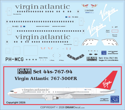 1:144 Virgin Atlantic Boeing 767-300ER