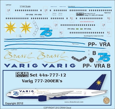 1:144 Varig Boeing 777-200